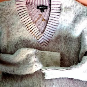 express fuzzy sweater